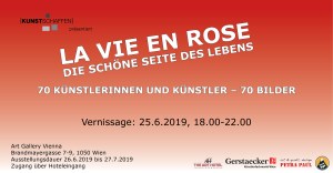Flyer Ausstellung La vie en rose