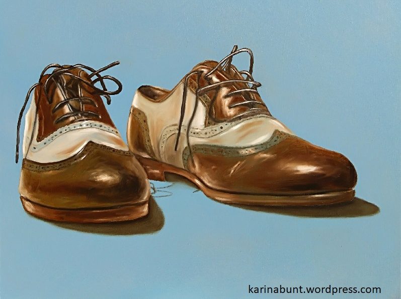 Schuhportrait braun-weisse Budapester