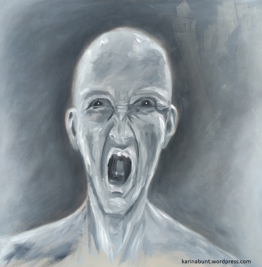 malerische Darstellung der Emotion Wut