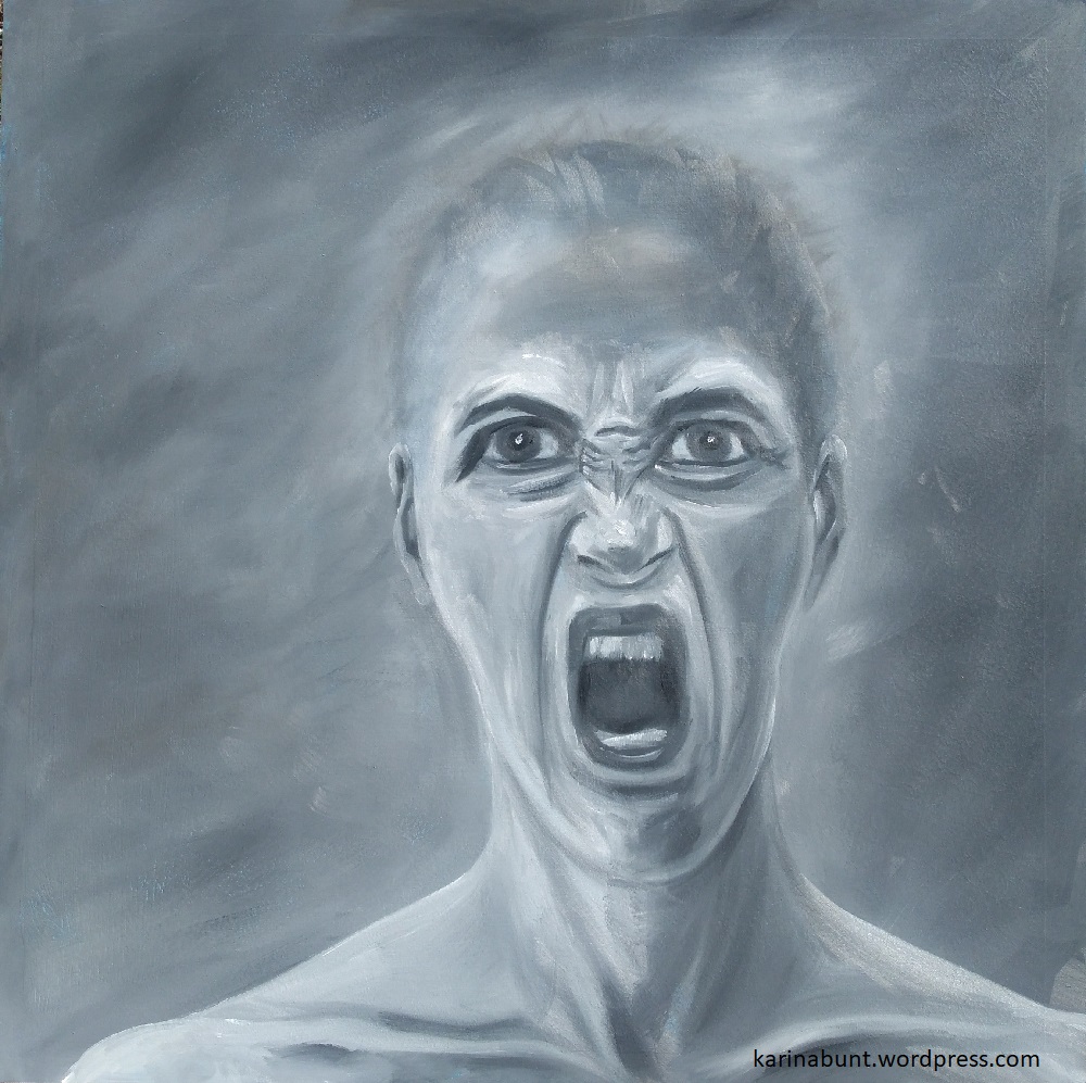 malerische Darstellung der Emotion Wut