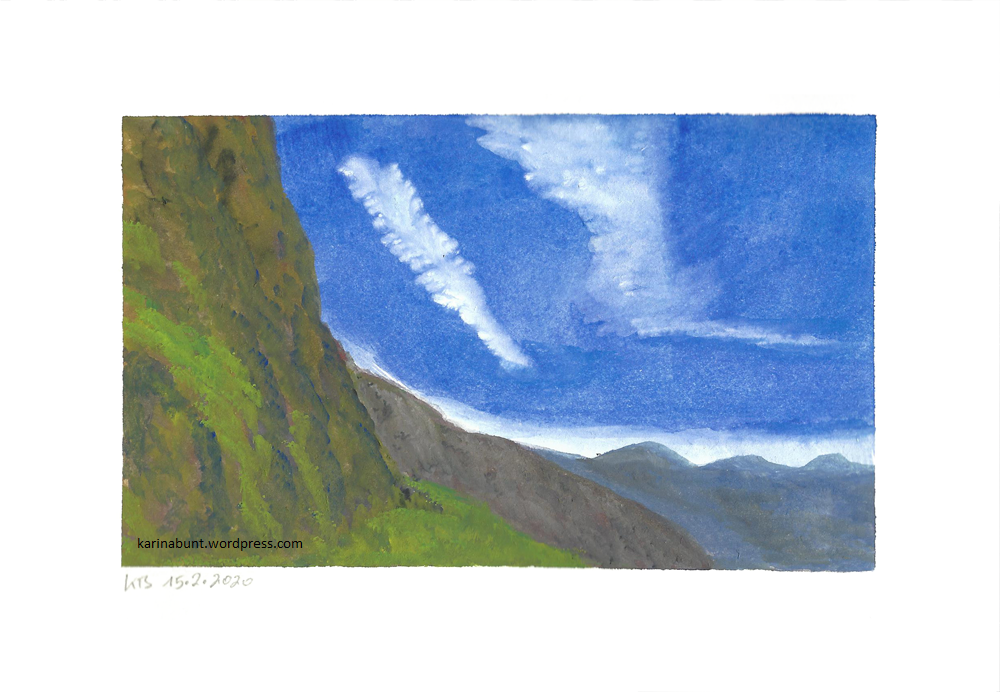 Landschaft mit Bergen