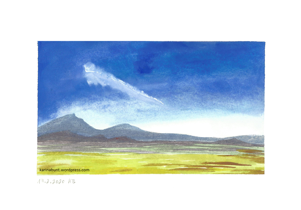 Landschaft mit Bergen