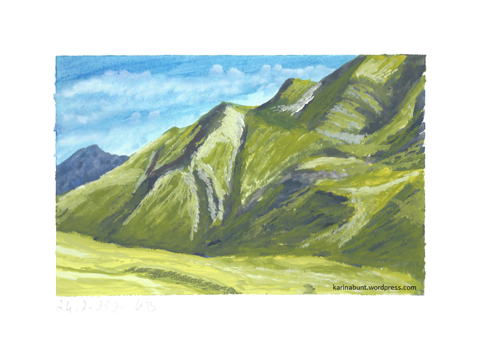 Landschaft mit Bergen