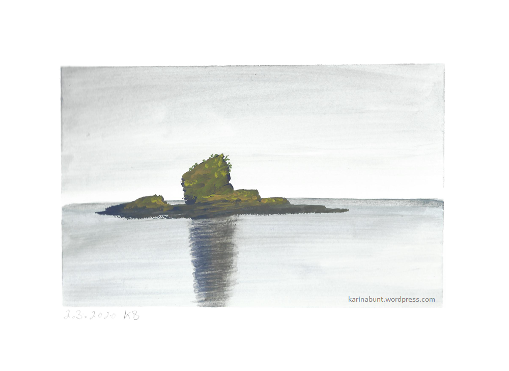 kleine Insel im Meer