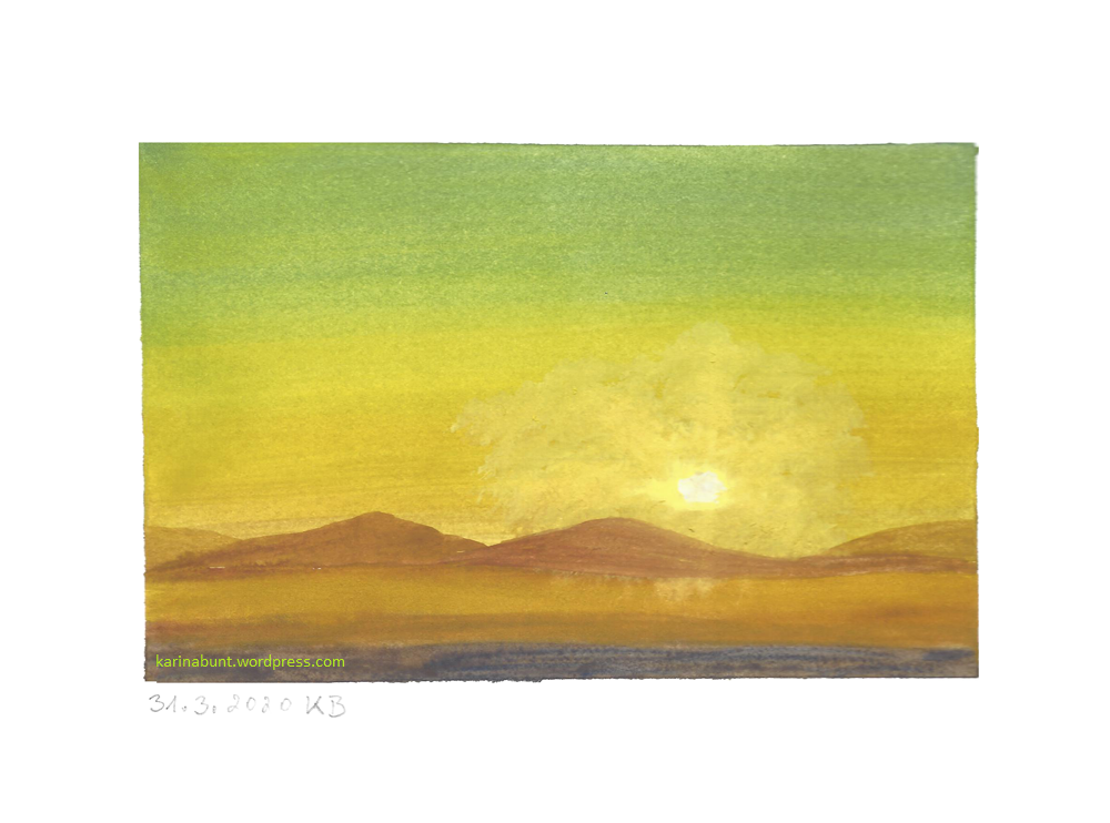 Wüste im Sonnenaufgang