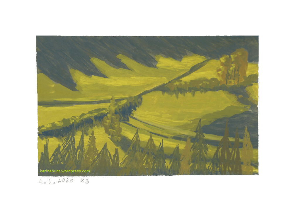 Almhang im Abendlicht