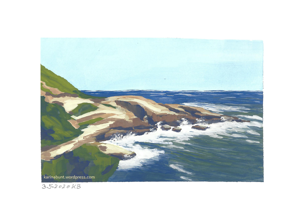 Felszunge in der Brandung