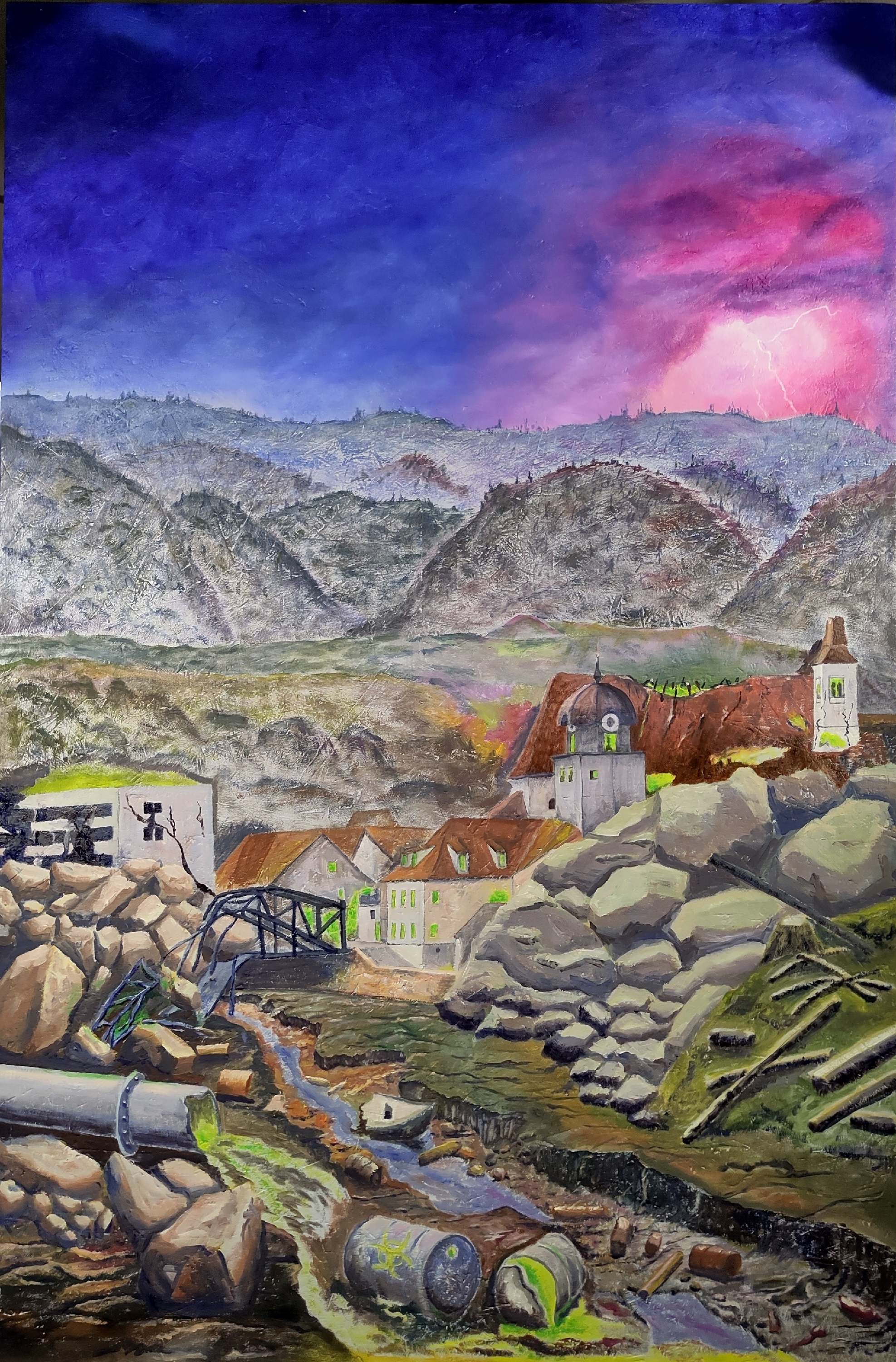 Science Fiction und Giftmüll - Abbildung einer schrecklichen Utopie für die Zukunft meiner Heimatstadt Leoben